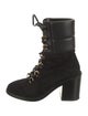 Stuart Weitzman Suede Lace-Up Boots