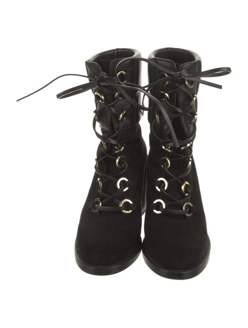 Stuart Weitzman Suede Lace-Up Boots