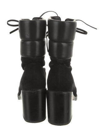Stuart Weitzman Suede Lace-Up Boots