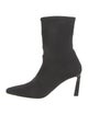 Stuart Weitzman Leather Trim Embellishment Sock Boots