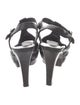 Stuart Weitzman Leather Studded Accents T-Strap Sandals