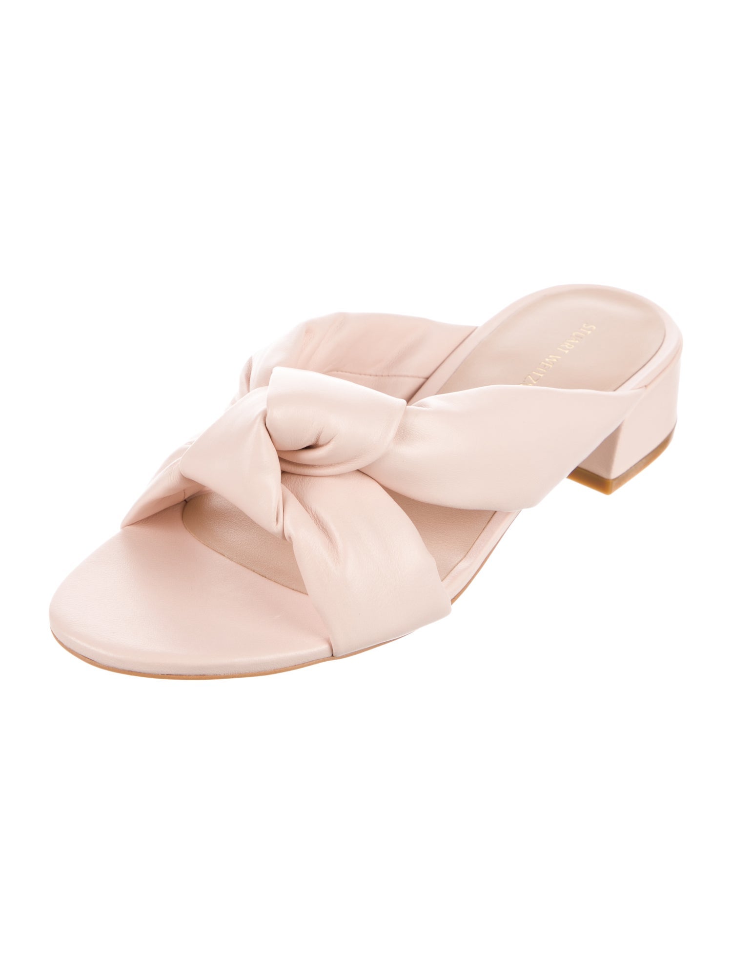 Stuart Weitzman Leather Slides w/ Tags
