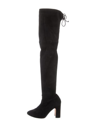 Stuart Weitzman Suede Sock Boots