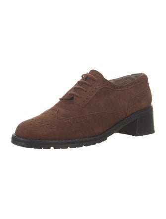 Stuart Weitzman Suede Oxfords