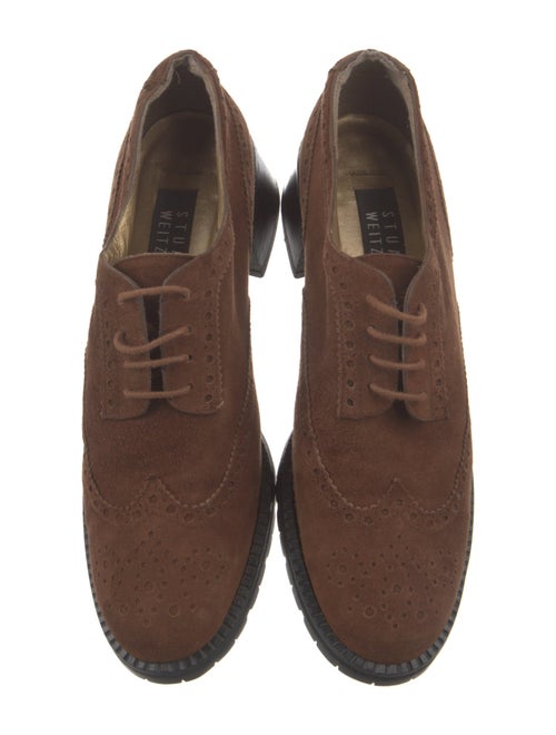 Stuart Weitzman Suede Oxfords