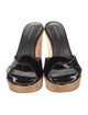 Stuart Weitzman Patent Leather Slides