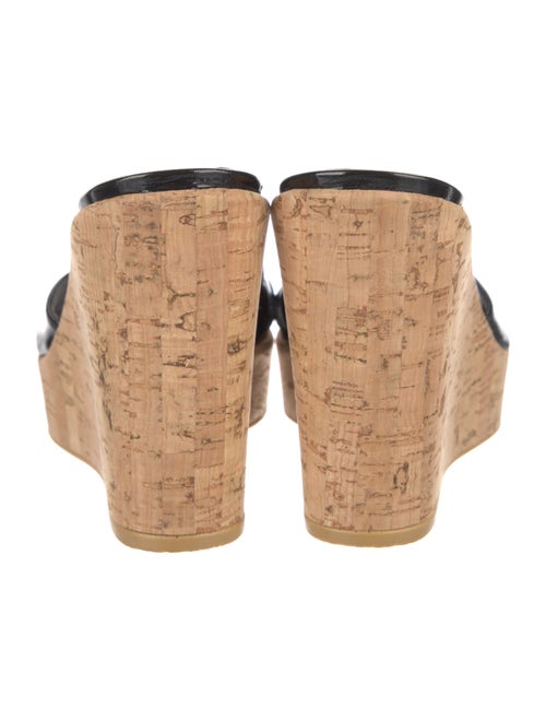 Stuart Weitzman Patent Leather Slides