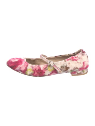 Stuart Weitzman Floral Print Ballet Flats