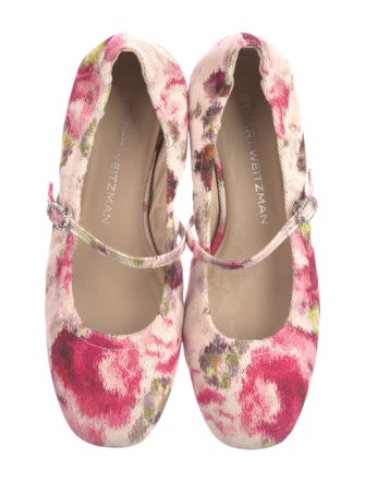 Stuart Weitzman Floral Print Ballet Flats