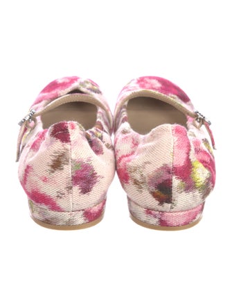 Stuart Weitzman Floral Print Ballet Flats