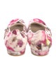 Stuart Weitzman Floral Print Ballet Flats
