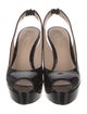 Stuart Weitzman Patent Leather Slingback Pumps