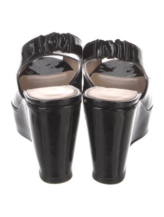 Stuart Weitzman Patent Leather Slingback Pumps