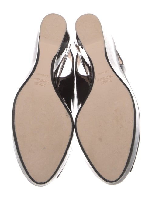 Stuart Weitzman Patent Leather Slingback Pumps