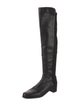 Stuart Weitzman Leather Leather Trim Embellishment Boots