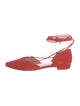 Stuart Weitzman Suede D'Orsay Flats