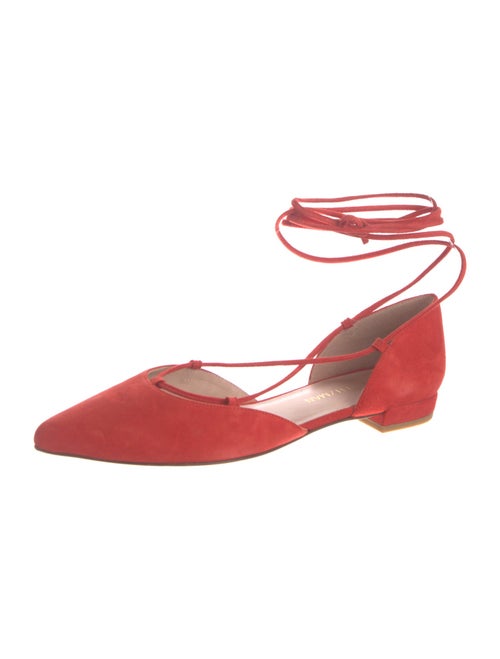 Stuart Weitzman Suede D'Orsay Flats
