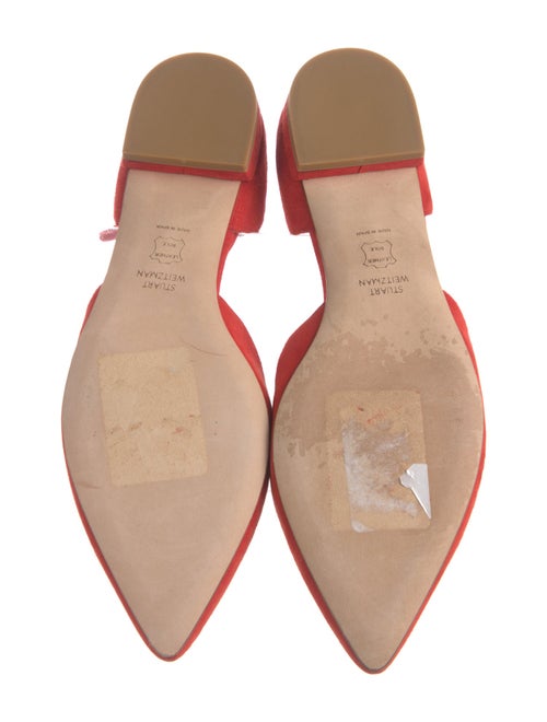 Stuart Weitzman Suede D'Orsay Flats