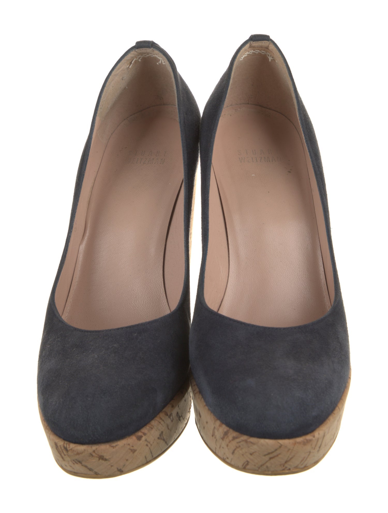 Stuart Weitzman Suede Colorblock Pattern Pumps