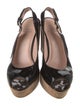 Stuart Weitzman Patent Leather Slingback Sandals