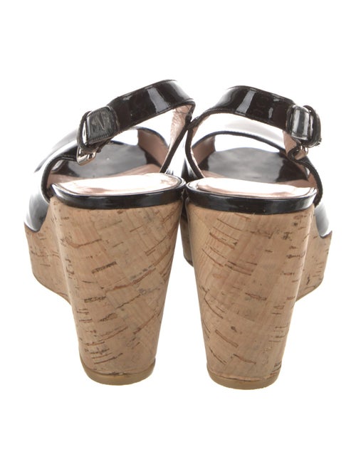 Stuart Weitzman Patent Leather Slingback Sandals