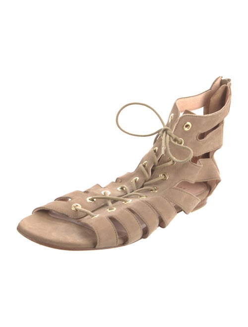 Stuart Weitzman Suede Gladiator Sandals
