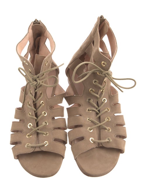 Stuart Weitzman Suede Gladiator Sandals