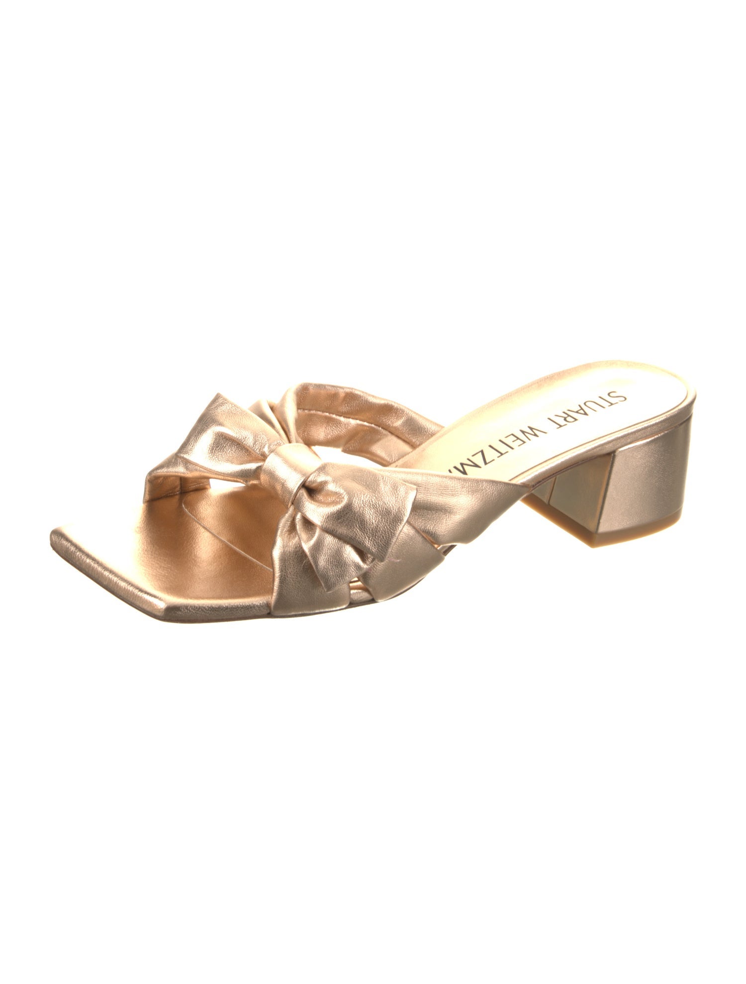 Stuart Weitzman Leather Slides