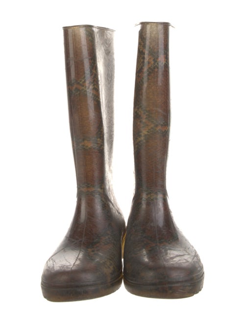 Stuart Weitzman Rubber Animal Print Rain Boots