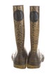 Stuart Weitzman Rubber Animal Print Rain Boots