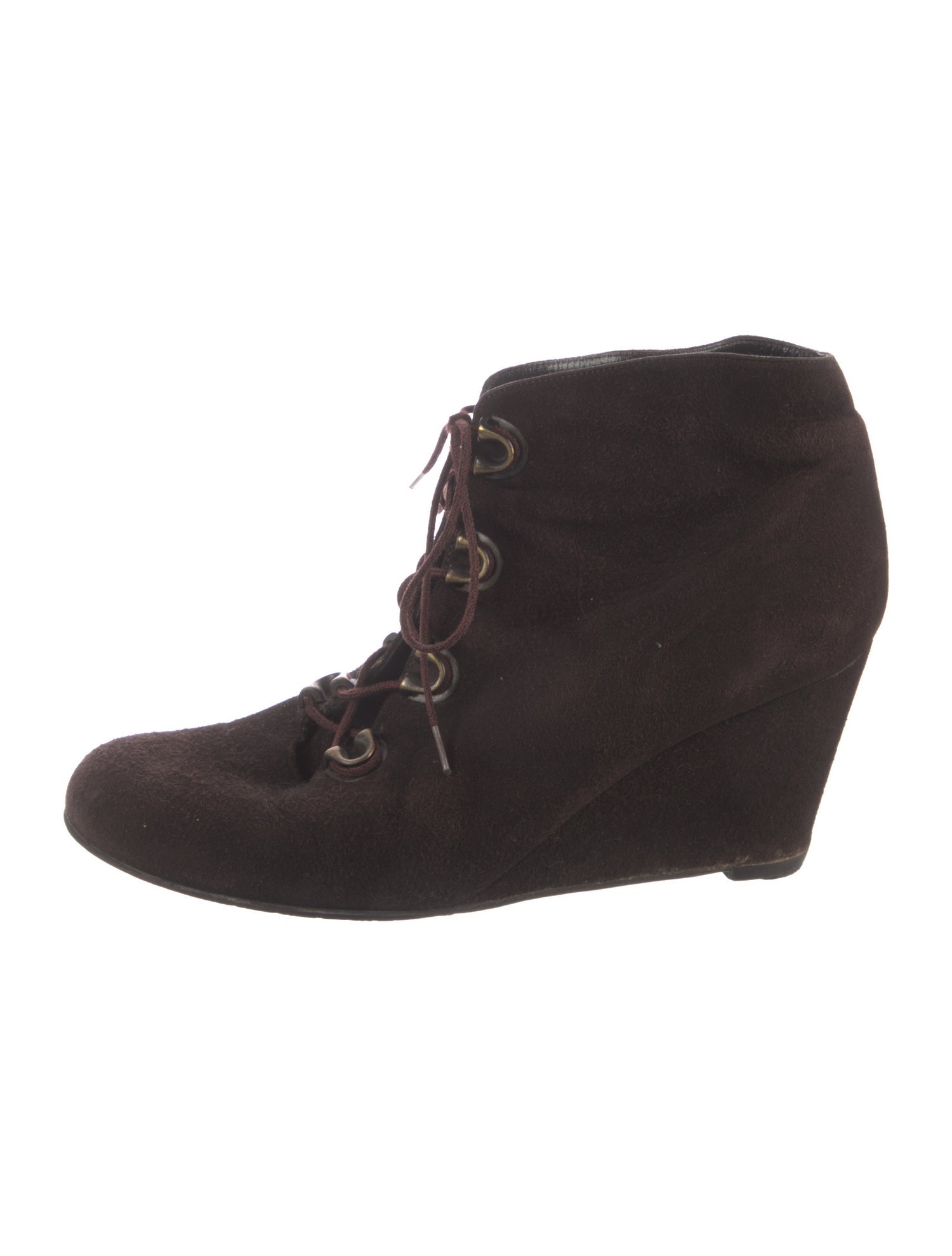 Stuart Weitzman Suede Lace-Up Boots