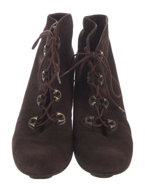 Stuart Weitzman Suede Lace-Up Boots