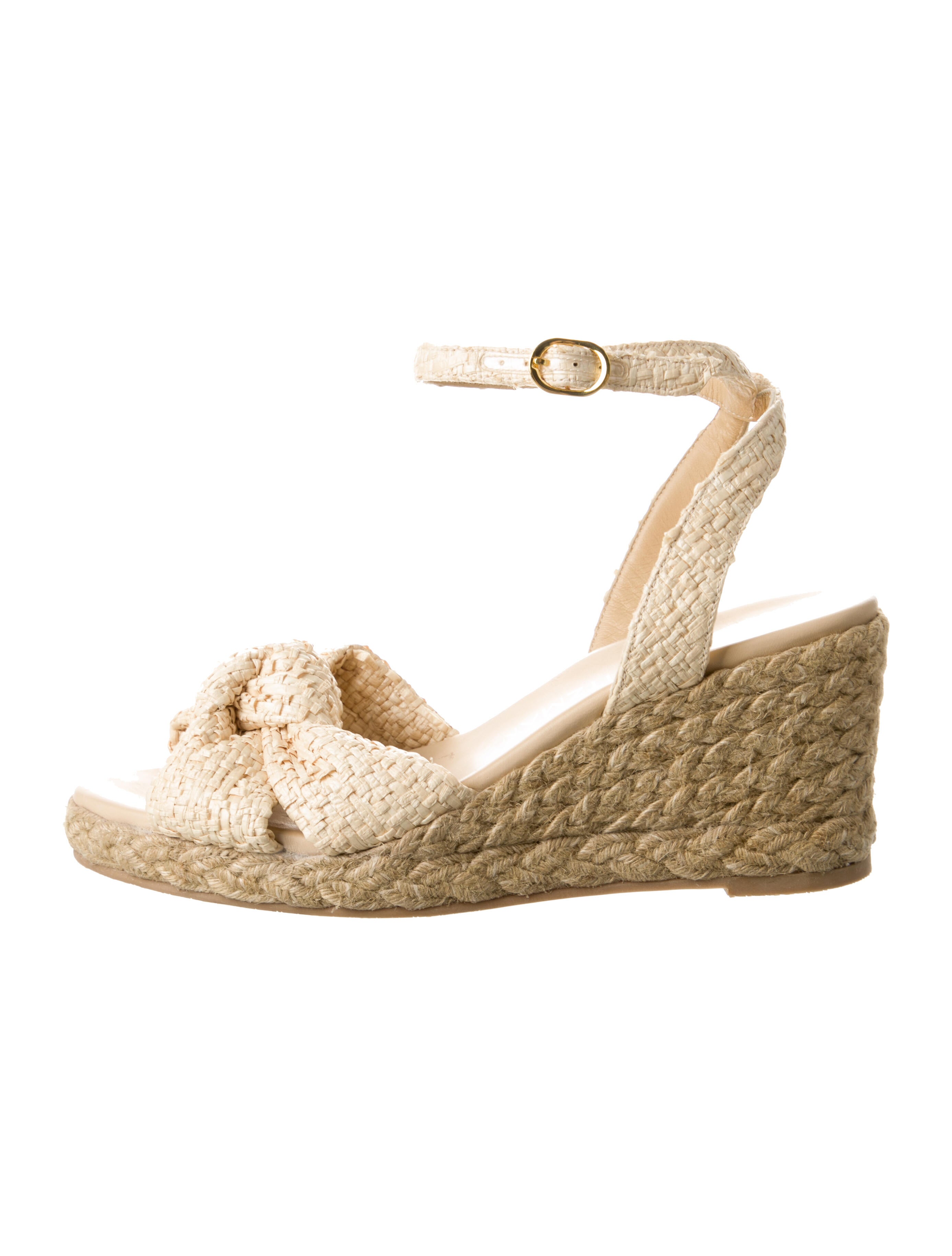 Stuart Weitzman Raffia Espadrilles