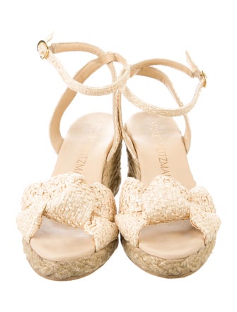 Stuart Weitzman Raffia Espadrilles