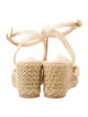 Stuart Weitzman Raffia Espadrilles