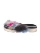 Stuart Weitzman Fur Slides