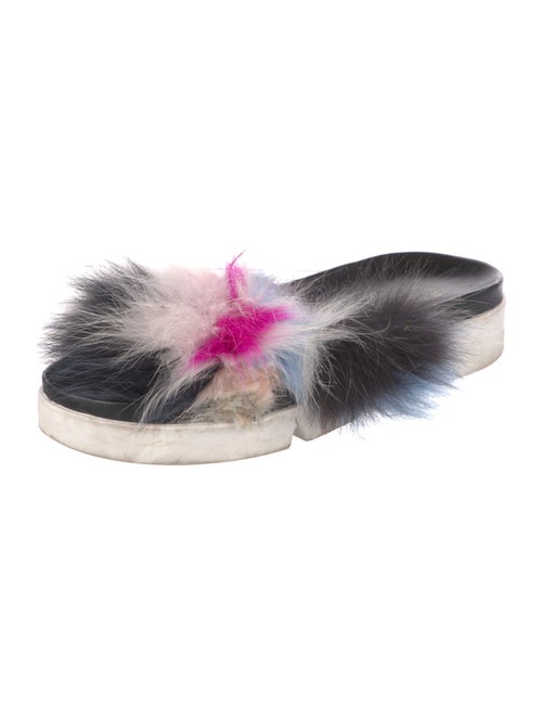 Stuart Weitzman Fur Slides