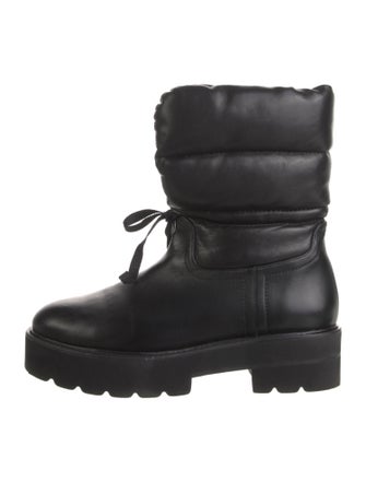 Stuart Weitzman Leather Combat Boots
