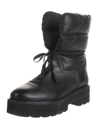 Stuart Weitzman Leather Combat Boots
