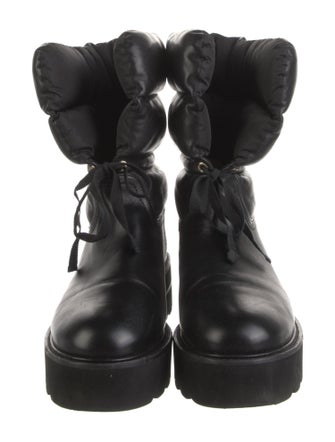 Stuart Weitzman Leather Combat Boots