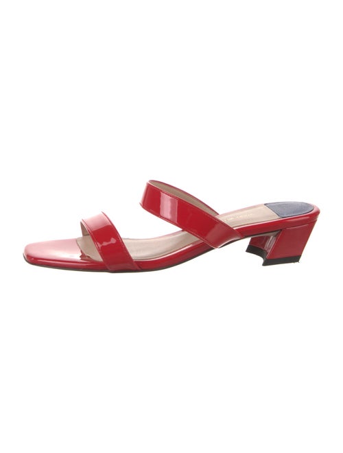 Stuart Weitzman Patent Leather Slides