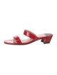 Stuart Weitzman Patent Leather Slides