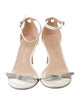 Stuart Weitzman Leather Bow Accents Sandals