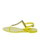 Stuart Weitzman Rubber T-Strap Sandals