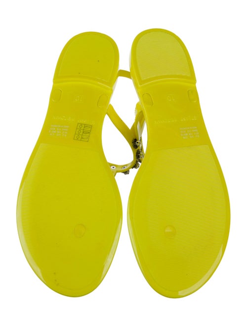 Stuart Weitzman Rubber T-Strap Sandals