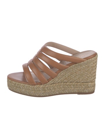Stuart Weitzman Sandals Leather Espadrilles 10