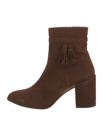 Stuart Weitzman Suede Tassel Accents Boots