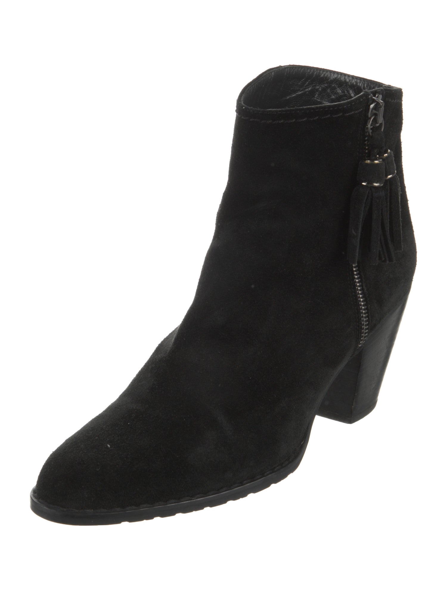 Stuart Weitzman Suede Tassel Accents Boots