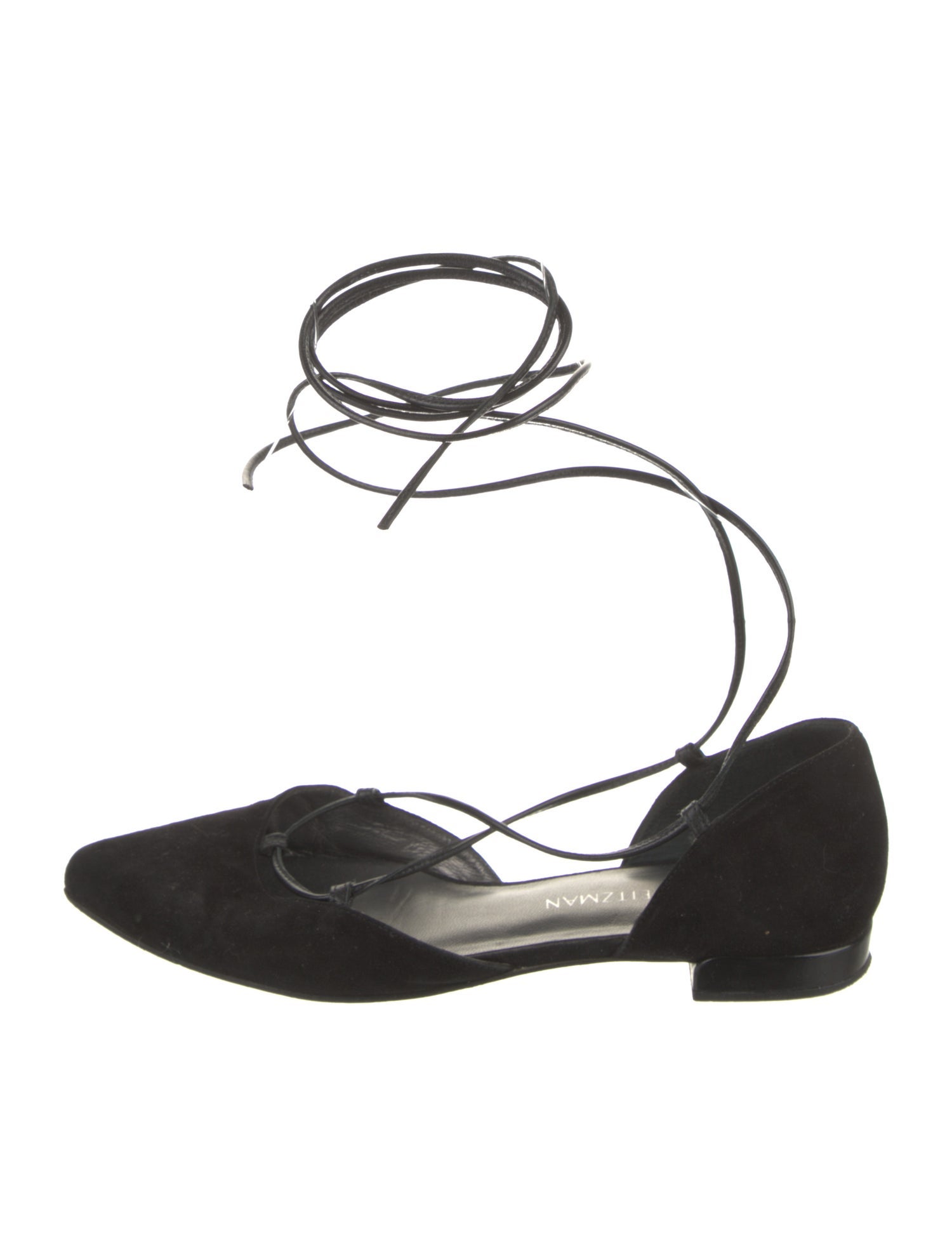 Stuart Weitzman Suede D'Orsay Flats