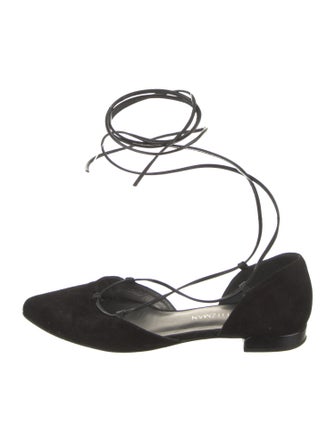 Stuart Weitzman Suede D'Orsay Flats